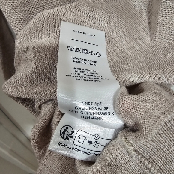 Richard 6630 Merino Wool Turtleneck Sweater In Nature Melange - Picture 4 of 6